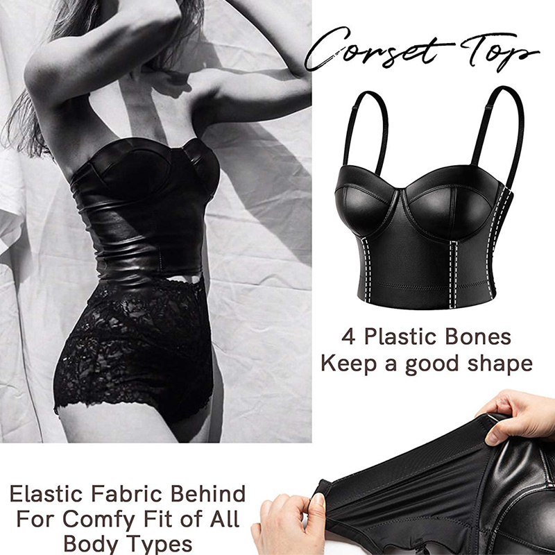 Áo Da Nữ Dây Chéo Áo Ngực Quần - đánh giá và giá Corset Waist Cinch
