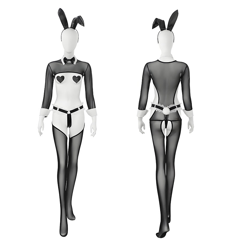 Anime Bunny Maid Uniform Mesh  - đánh giá và giá Garter Belt Set