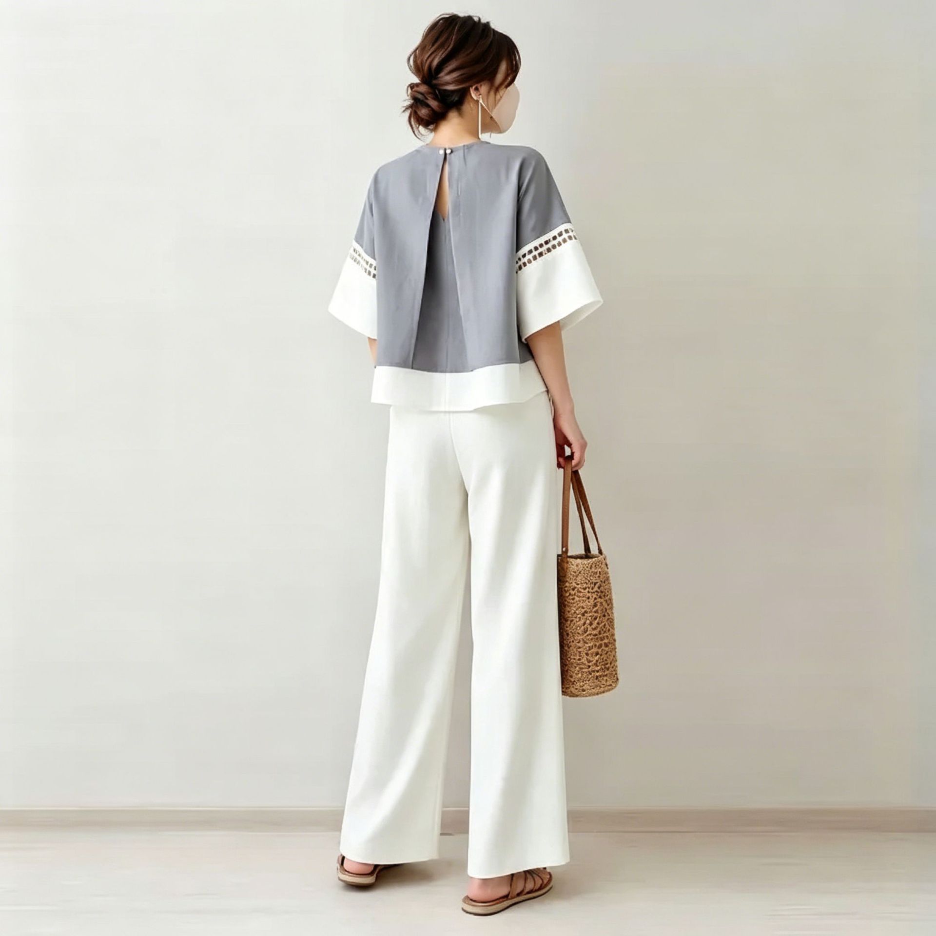 2026 New Two-piece Set: V-neck - đánh giá và giá Robe Silk Women