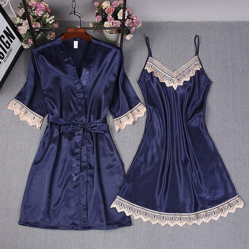 Thời Trang Nữ Burgundy Giả Lụa - đánh giá và giá Robe Silk Women