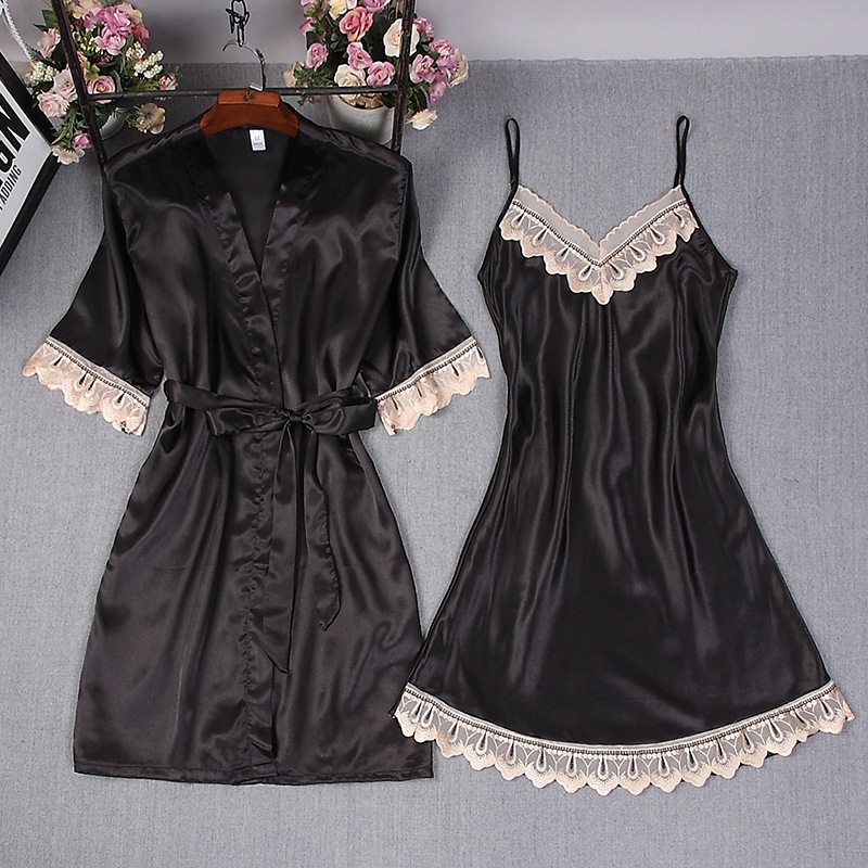 Thời Trang Nữ Burgundy Giả Lụa - đánh giá và giá Robe Silk Women