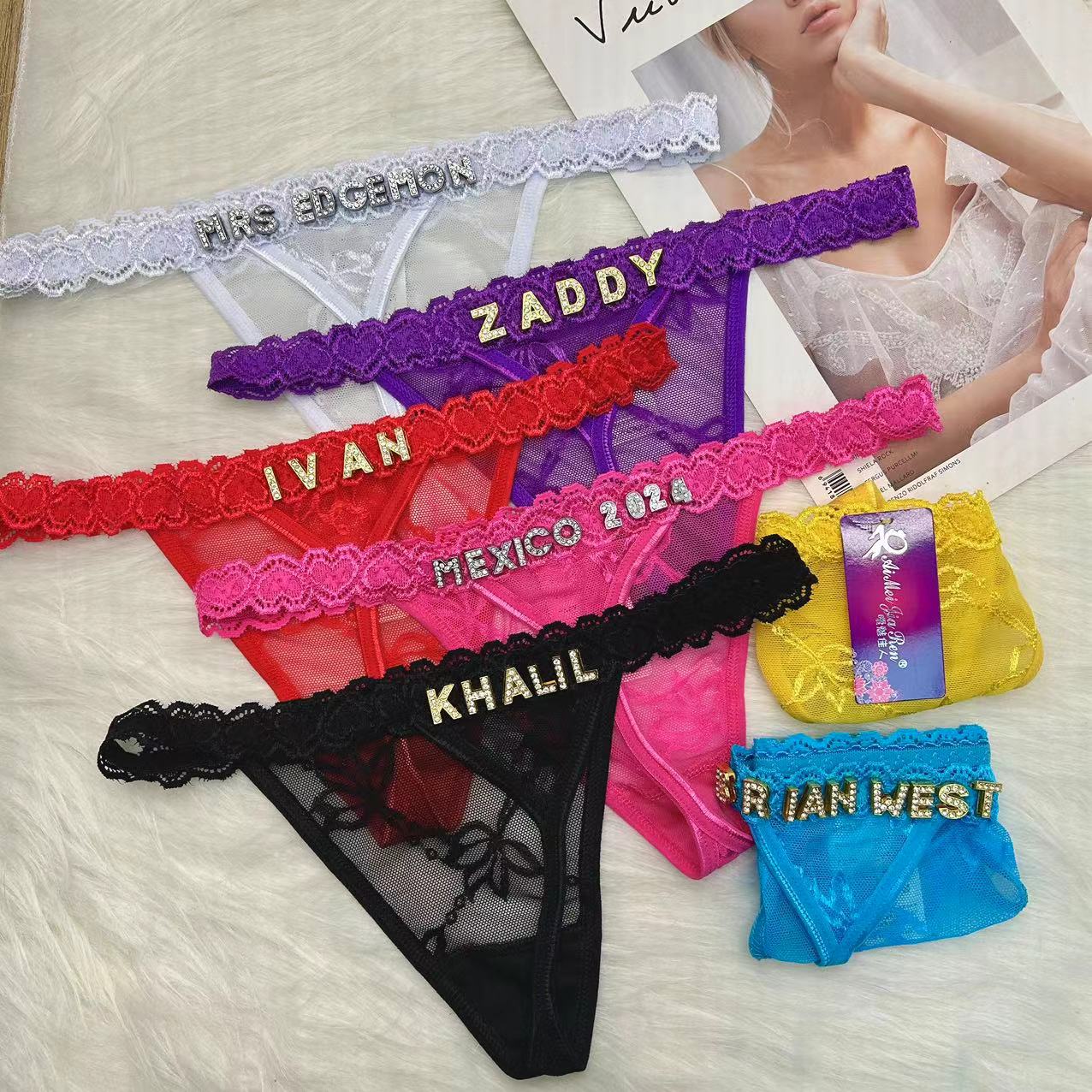 Custom Thongs with Name for Bo - đánh giá và giá Thong Bikini Women