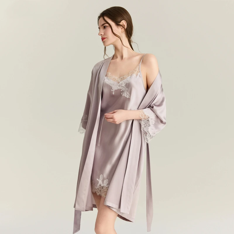 22MM 100% Mulberry Silk Robe G - đánh giá và giá Robe Silk Women