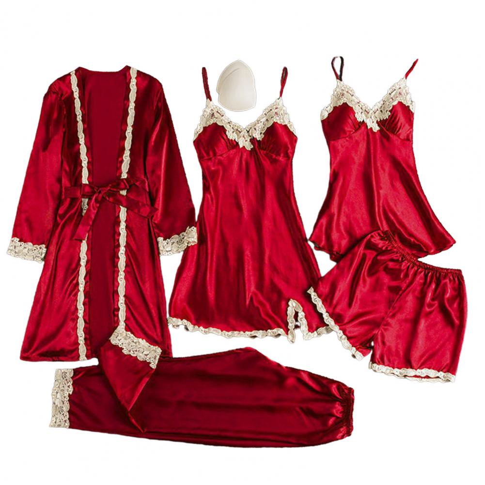 Silk-like Pajama Set Elegant S - đánh giá và giá Robe Silk Women